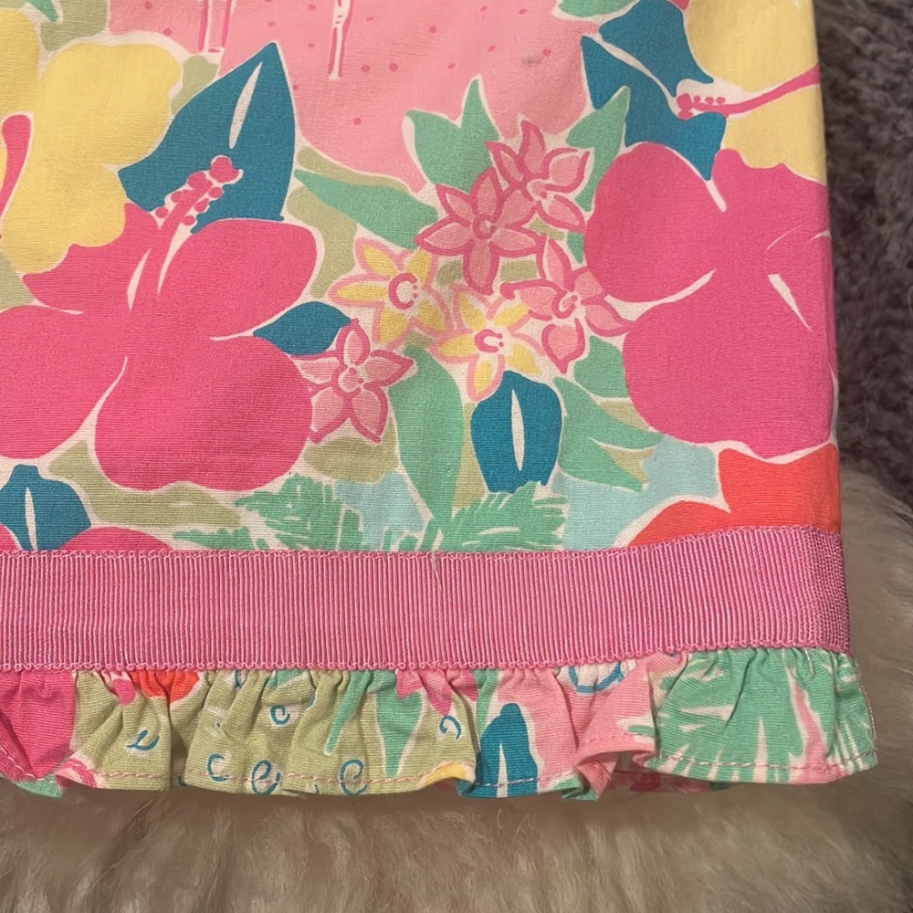 Lilly Pulitzer Strapless Floral Dress - Pink, Green, Blue - Picture 3 of 8